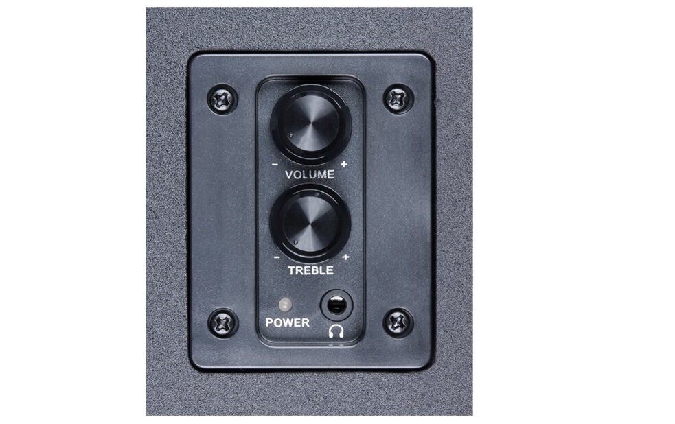 Głośniki SVEN 2.0 SPS-619 panel sterowania gniazdo słuchawkowe