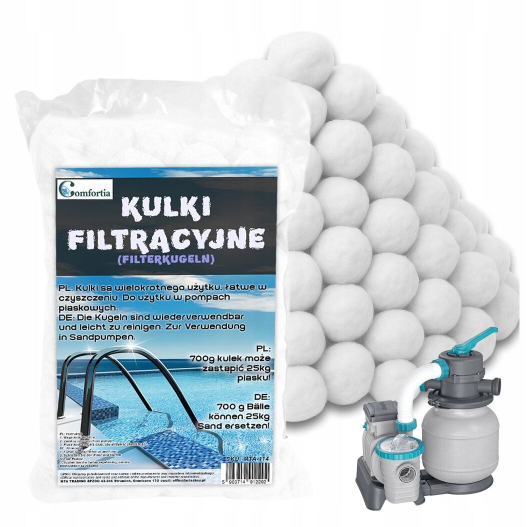 Kulki filtracyjne do pomp basenowych