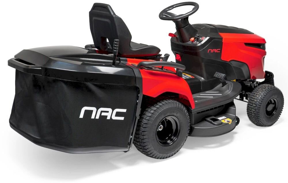 Traktor ogrodowy NAC TR86-352L-RC-NO Loncin 860mm 7.65kW,  kosz na trawę, 250 litrów, opróżniany, z siedzenia, Traktor kosiarka z zamontowanym koszem na trawę. 