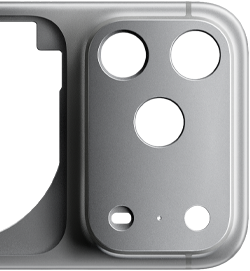 iPhone 17 Pro, tył obudowy unibody z kutego aluminium