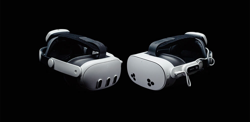 Pasek odciążający BOBOVR E3 PRO do Meta Quest 3/3s + bateria
			prezentacja paska z goglami na ciemnym tle gniazdo 3,5 mm słuchawki dźwięk bez opóźnień