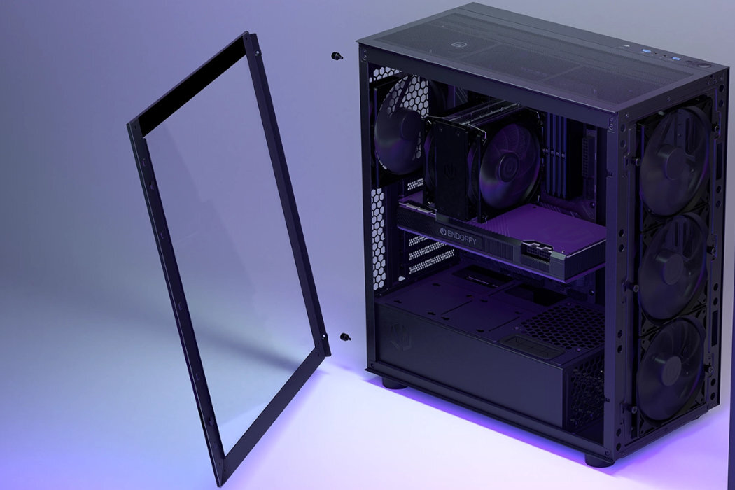 Obudowa ENDORFY ARX 500 ARGB solidne okno ze szkła hartowanego