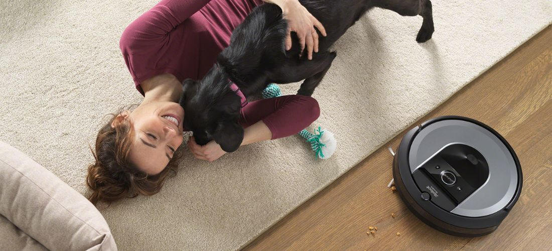 Robot sprzatajacy IROBOT Combo I8+ (I857840) dla wlascicieli zwierzat siersc pies kot aplikacja iRobot Home