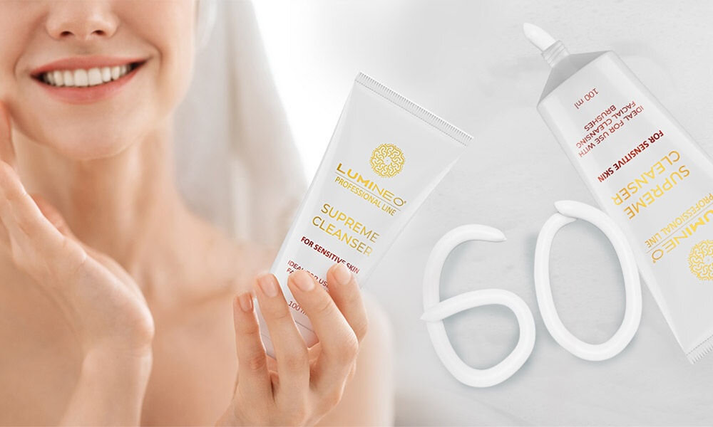 Szczoteczka soniczna do mycia twarzy LUMINEO 8688 Pro Różowy + Żel do skóry delikatnej i wrażliwej 100 ml delikatny żel, skuteczne usuwanie zanieczyszczeń, odświeżenie cery