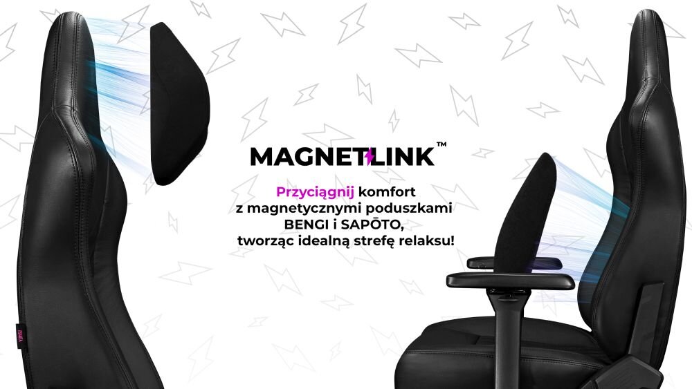 Fotel YUMISU 2053 Magnetic magnetyczne para bengi sapoto magnetlink pianka memory
