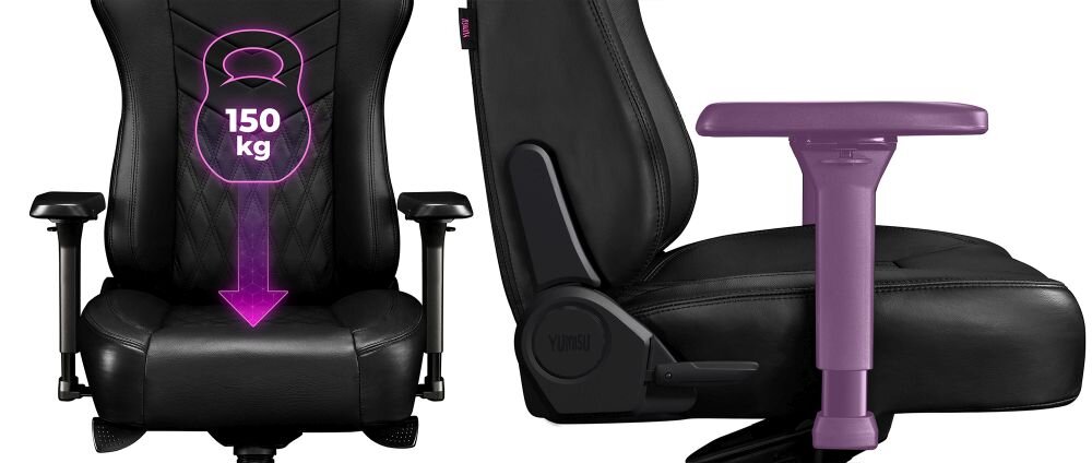 Fotel YUMISU 2053 Magnetic regulowane podlokietniki 4d mechanizm 4d real leather komfort uzytkowanie