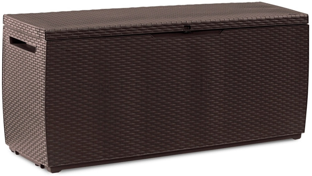 Skrzynia ogrodowa KETER Capri Storage Box 305 L Brązowy mocna wytrzymała pięknie zaprojektowana estetycznie wykończona