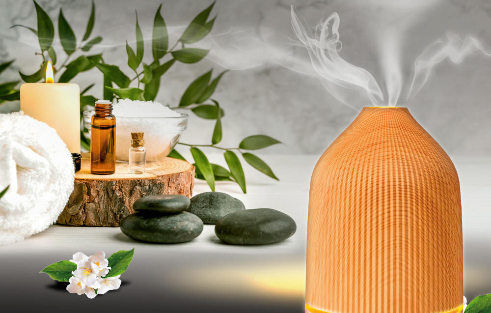 Aromatyzer LIN LI2009 chwile pełne relaksu Idealny dodatek nawilżacz powietrza oswietlenie LED