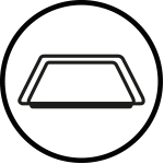 Graficzne przedstawienie blachy dołączonej do opakowania piekarnika Samsung