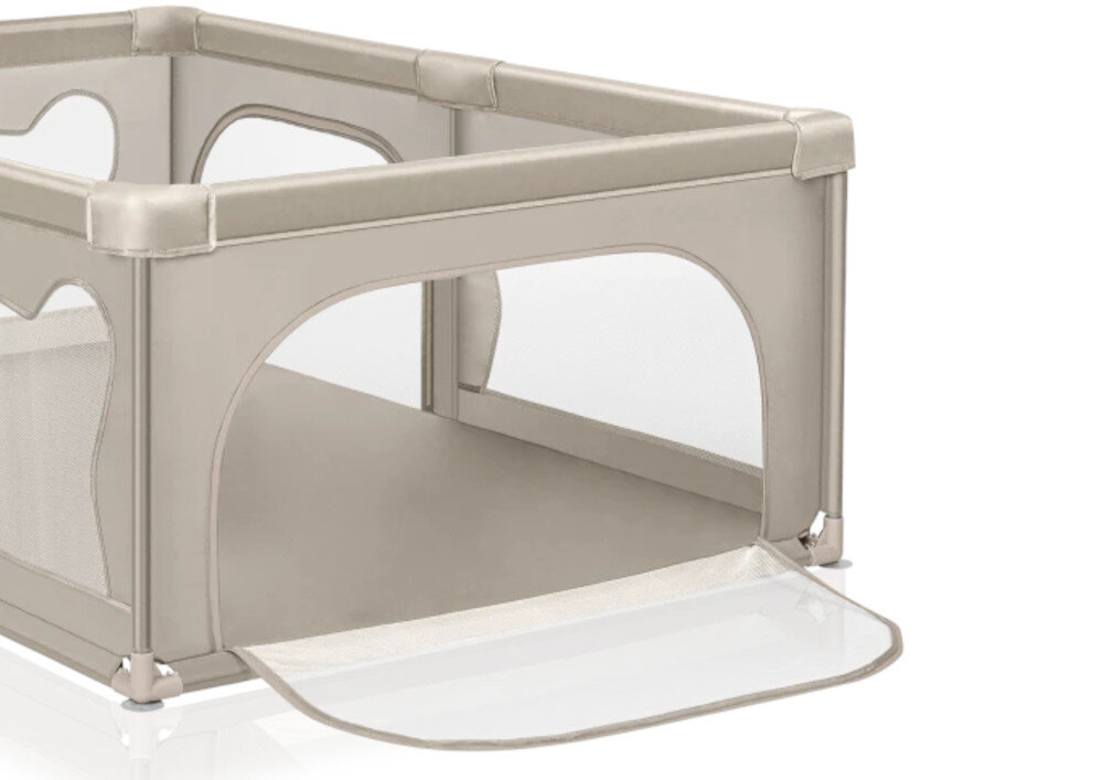 Kojec LIONELO Willow Beige Sand Wiek i uniwersalne zastosowanie od noworodka do 4 lat Bezpieczna i komfortowa przestrzeń 