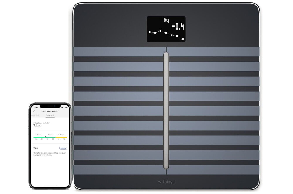 Waga WITHINGS Body Cardio polaczenie z aplikacja mobilna