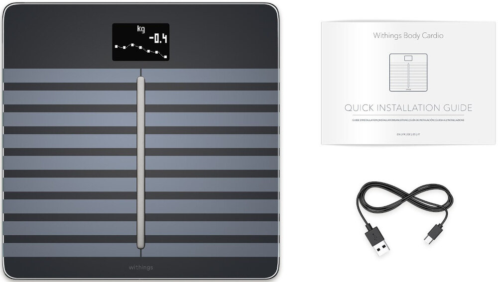 Waga WITHINGS Body Cardio zestaw akcesoria komplet wyposazenie