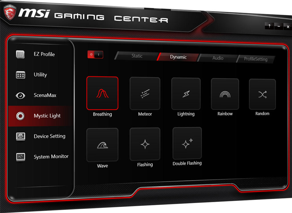 MSI Gaming Center Mystic Light