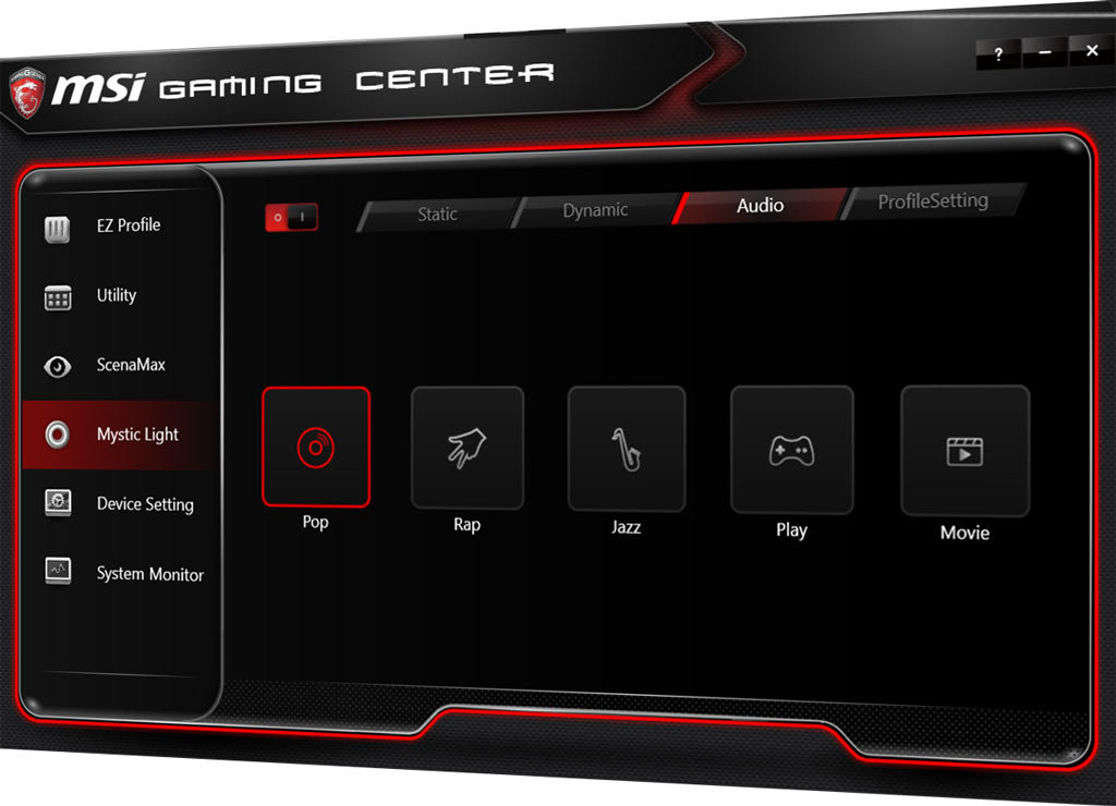 MSI Gaming Center Mystic Light