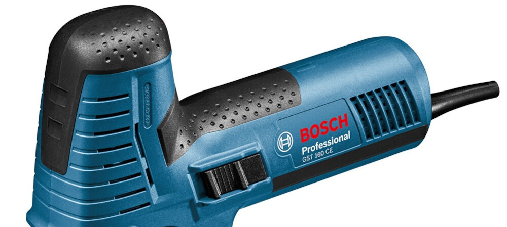 Wyrzynarka BOSCH GST 160 CE Professional szereg przydatnych funkcji system Click & Clean pozycja parkowania bardzo niski poziom drgań system równoważenia masy dioda LED