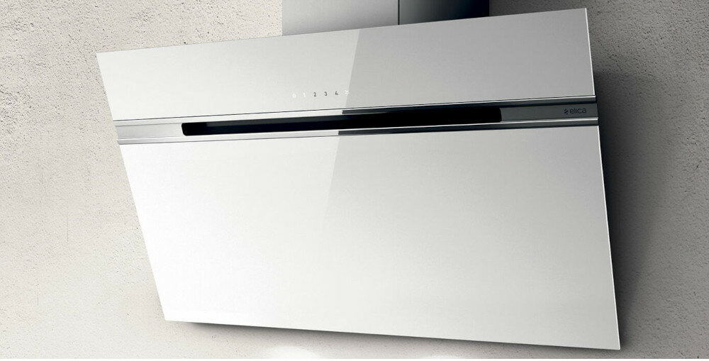 ELICA okap naścienny minimalistyczne wzornictwo geometryczna forma nowoczesna kuchnia wysoka jakość czystość