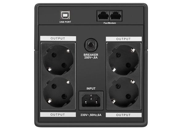 Zasilacz UPS ARMAC Home 1000F porty gniazda usb