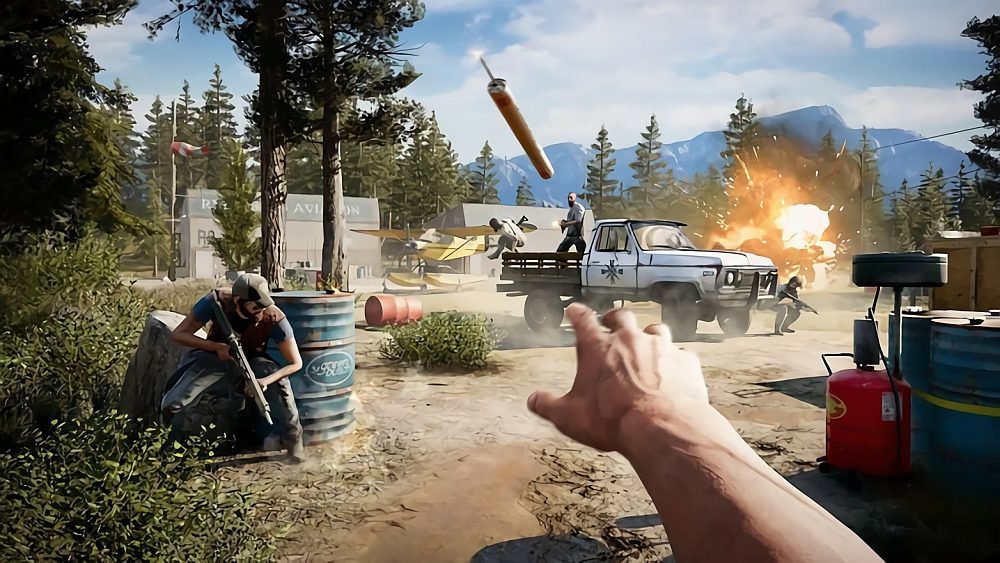Far Cry 5 Gra ubisoft rozgrywka walka broń