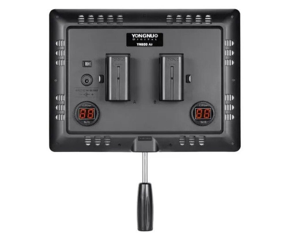 Lampa LED YONGNUO YN600 Air barwa jasność zasilanie bateria montaż aparat zdjęcia filmy obsługa regulacja waga led wymiary