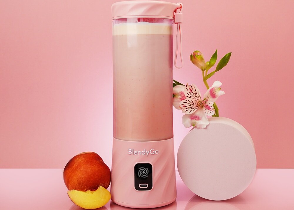 Blender personalny BLENDYGO 3 Różowy Bezprzewodowy technologia blendpro, tryb pulsacyjny, silnik, stalowe ostrza