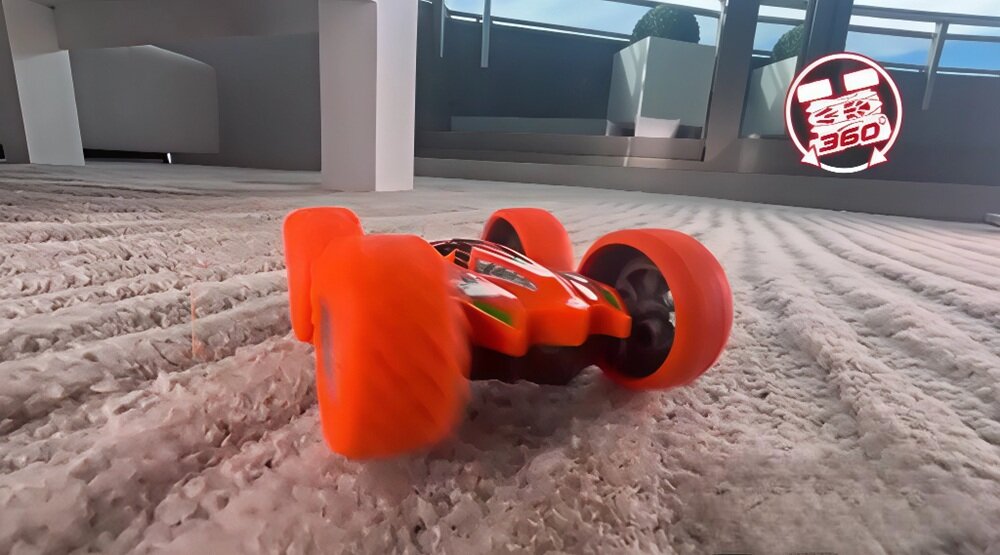 Samochód zdalnie sterowany TAIYO Stunt Runner 500002B specjalna konstrukcja, pełne obroty, szybkie triki