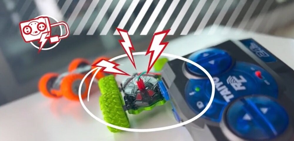 Samochód zdalnie sterowany TAIYO Stunt Runner 500002B ładowanie za pomocą kala, szybkie ładowanie, komfortowa praca