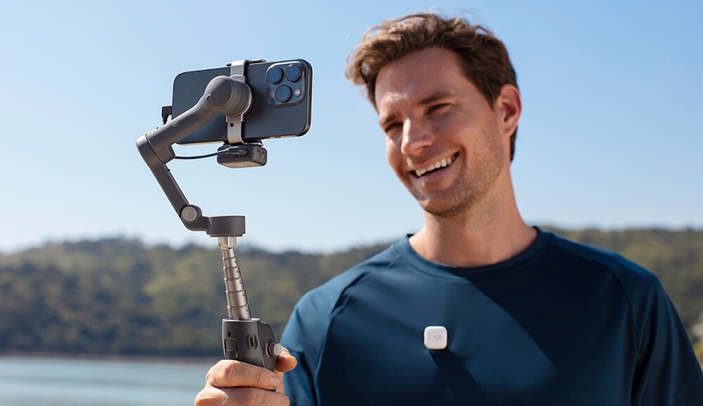 Gimbal DJI Osmo Mobile 7P nagrywanie selfie   
