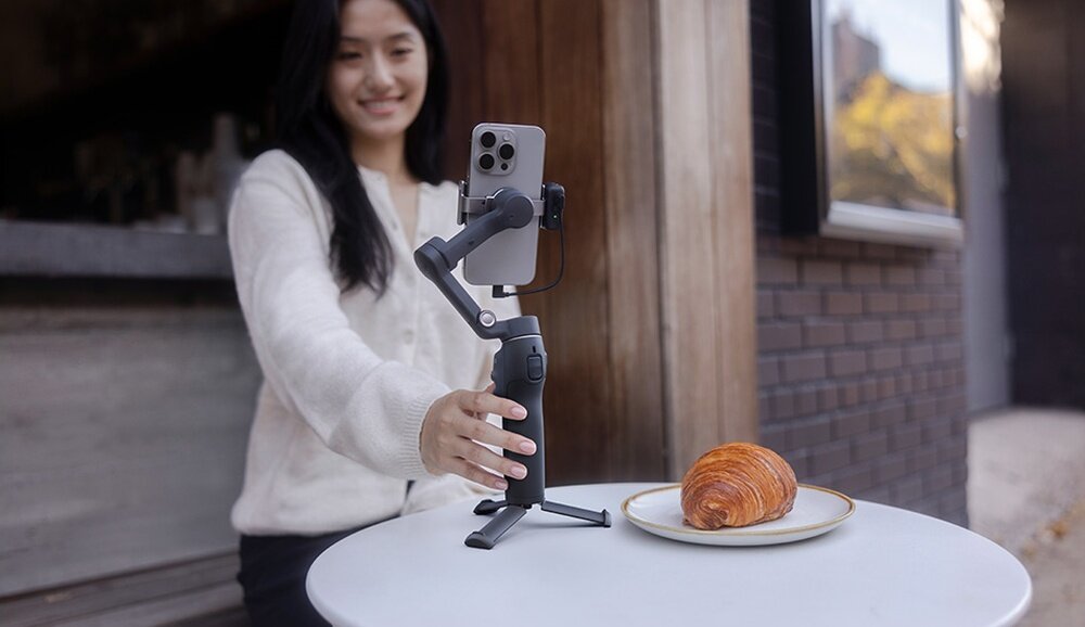 Gimbal DJI Osmo Mobile 7P nagrywanie rogala   