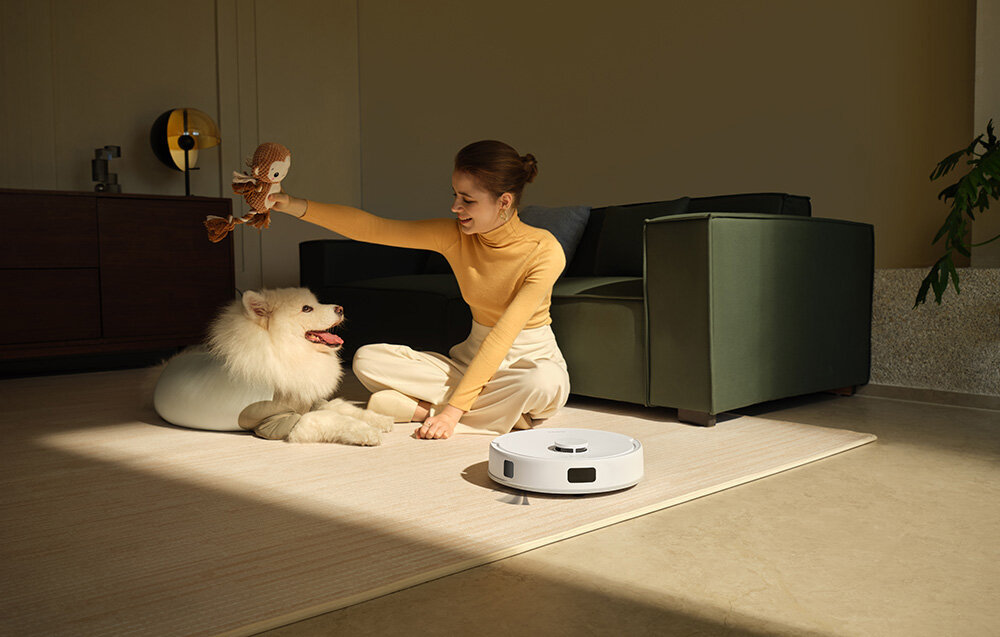 Robot sprzątający MOVA E20 wygląd design tło wizualizacja bez codziennego wysiłku