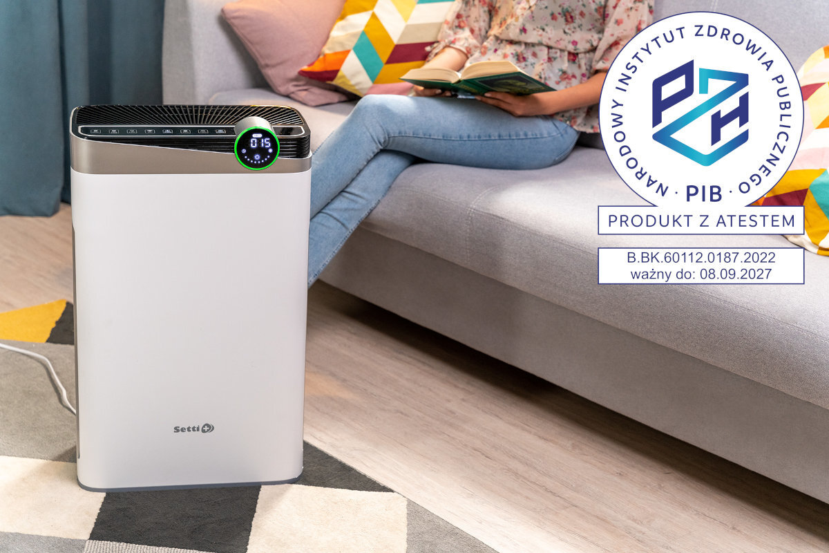 Oczyszczacz powietrza SETTI+ AP850W wyglad wydajnosc