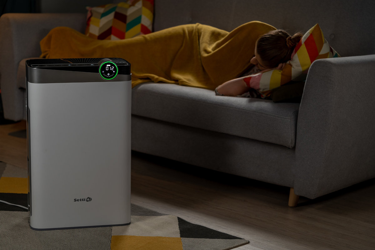 Oczyszczacz powietrza SETTI+ AP850W cicha praca timer