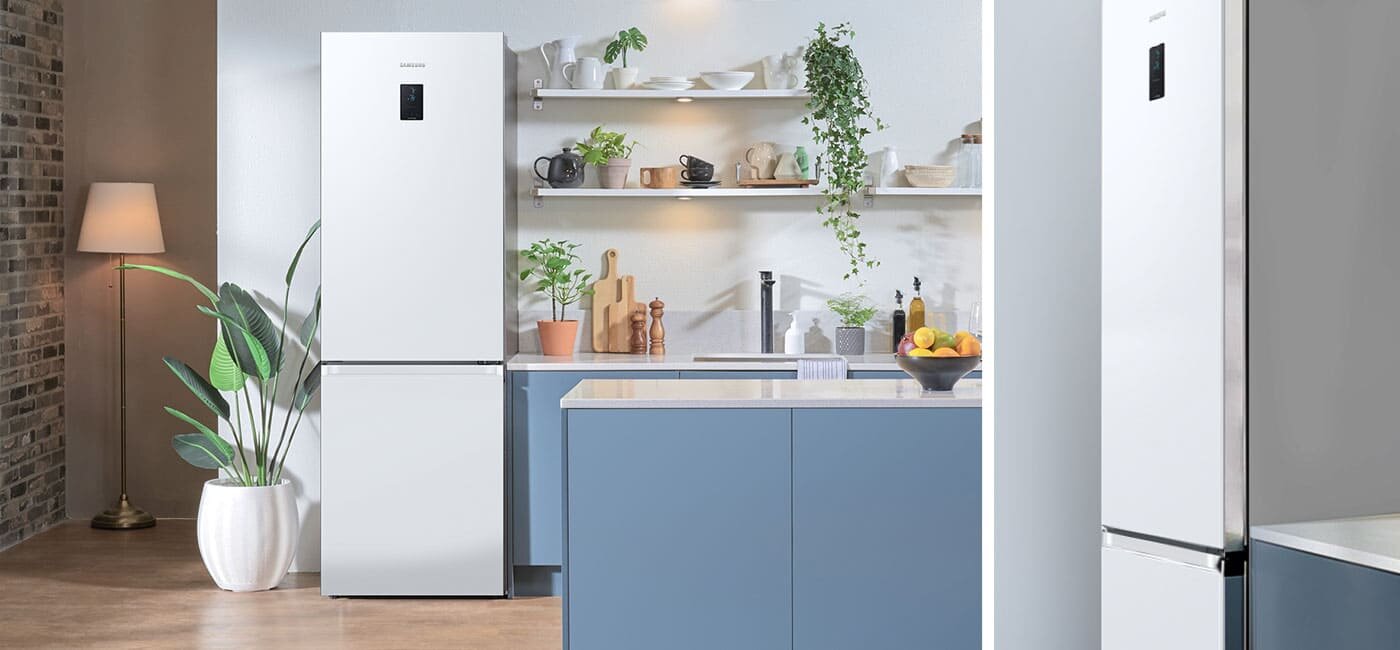 Lodówka dopasuje się do każdego wnętrza Lodówka RB34C671EWW dopasuje się do każdego wnętrza