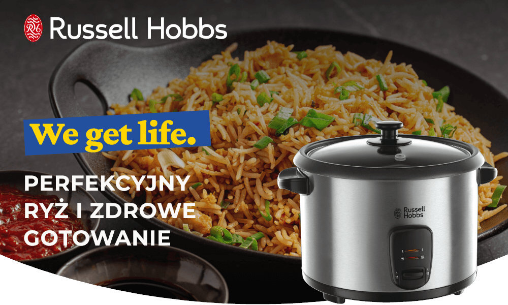 Ryżowar RUSSELL HOBBS 19750-56 Cook@Home wygląd design prezentacja wizualizacja zdrowe gotowanie
