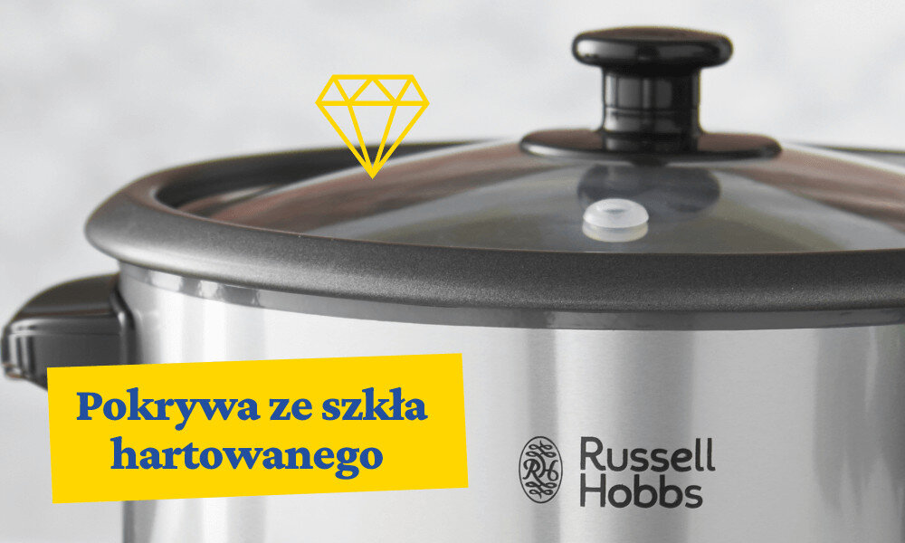 Ryżowar RUSSELL HOBBS 19750-56 Cook@Home Wysoka jakość Pokrywa z wytrzymałego szkła hartowanego przezroczysta powierzchnia kontrola proces