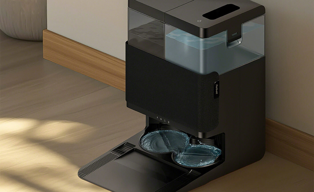 Robot sprzątający IROBOT Roomba Plus 405 Combo Czarny Automatyczne sprzątanie Stacja AutoWash™ czas czyszczenie i suszenie padów  waga przenoszenie i przechowywanie