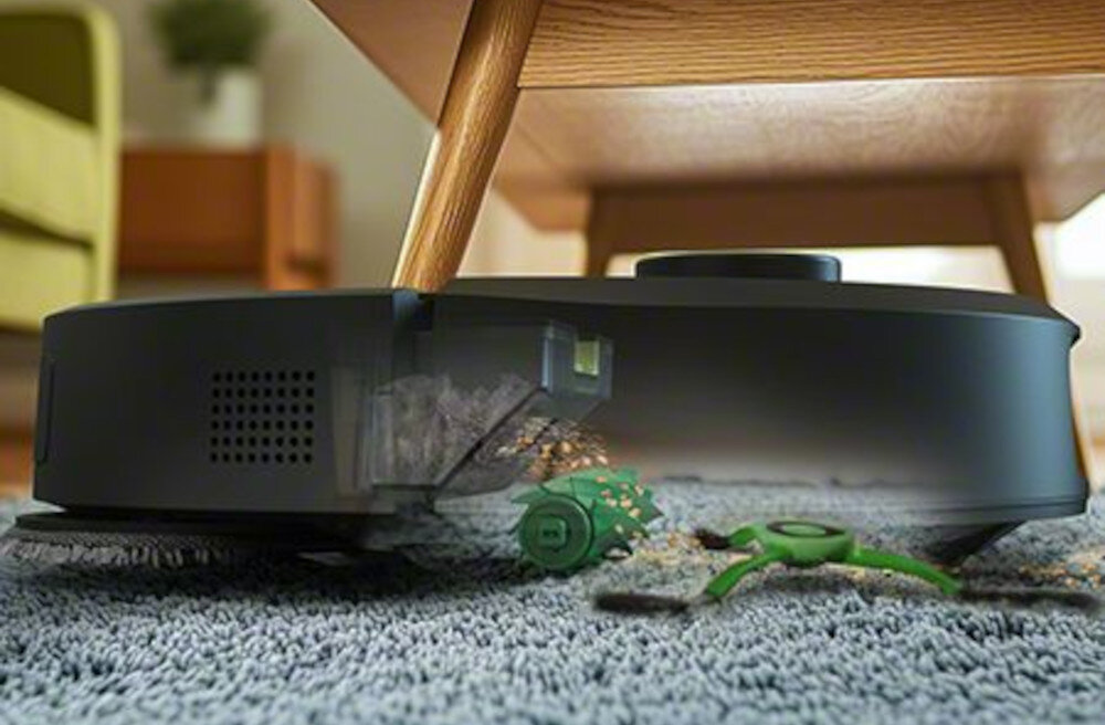 Robot sprzątający IROBOT Roomba Plus 405 Combo Czarny Elastyczne tryby pracy odkurzanie mopowanie automatycznie wykrywa dywany i unosi pady mopujące czas pracy kompleksowe sprzątanie poziom hałasu