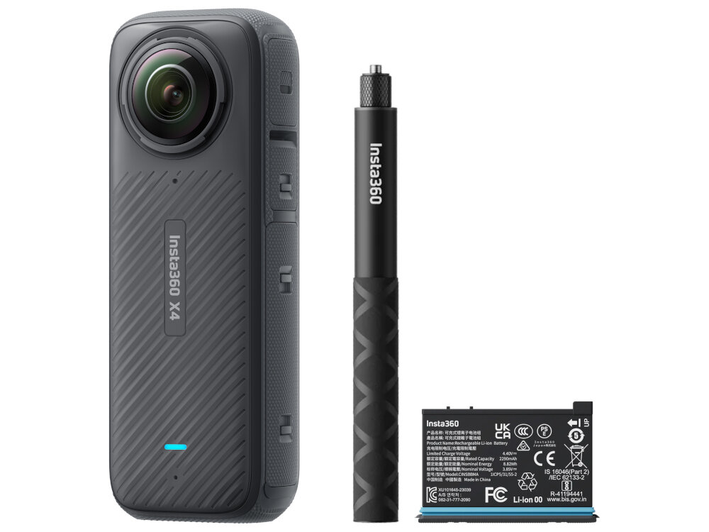 Kamera sportowa INSTA360 X4 - zestaw elementy wyposazenia