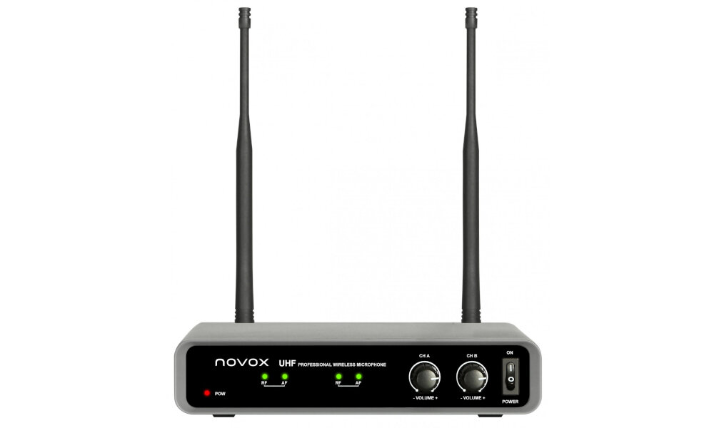 Zestaw bezprzewodowy NOVOX Free B2 z dwoma mikrofonami zasieg
