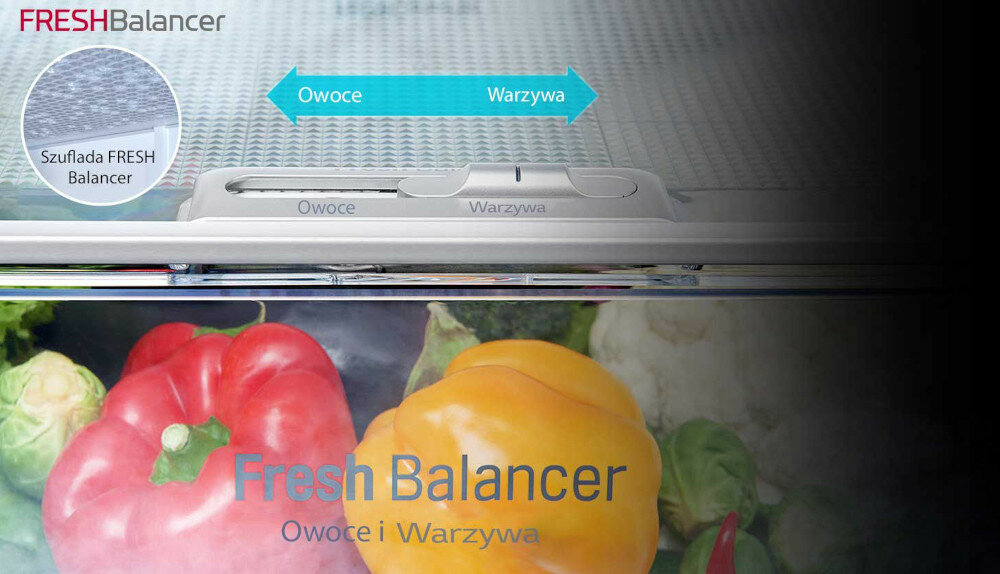 Lodówka LG GBB940DFQZT Nofrost świeżośc balancer