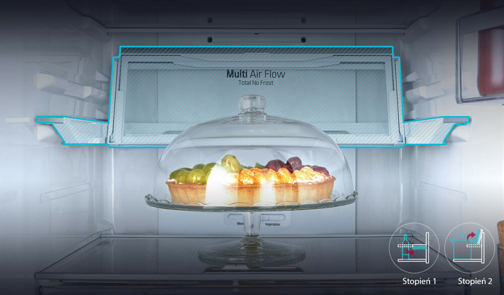 Lodówka LG GBB940DFQZT Nofrost półka składana