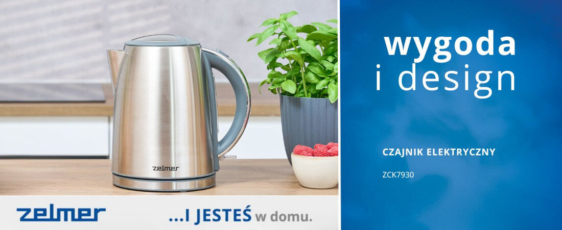 Czajnik ZELMER ZCK7930 wygląd design tło prezentacja wizualizacja Do Twojej kuchni