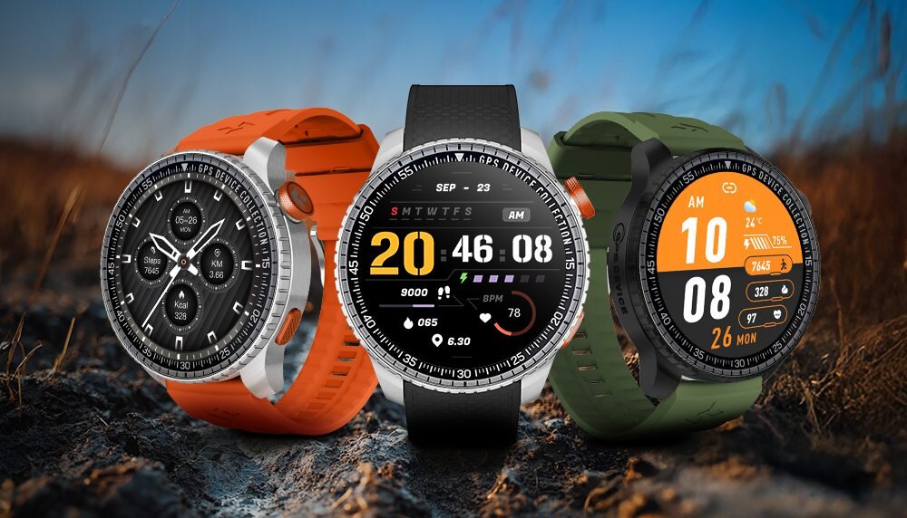 Garett Compass GPS smartwatch sportowy wytrzymała konstrukcja AMOLED Gorilla Glass GPS outdoor