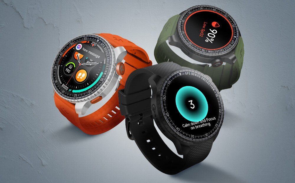 Garett Compass GPS smartwatch pomiar tętna ciśnienie SpO2 monitoring snu zdrowie