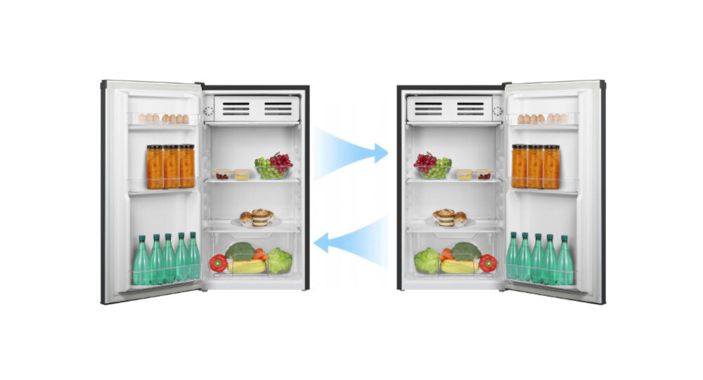 LODÓWKA SMITH&BROWN SFTTF-111-BE3 zmiana kierunku otwierania drzwi lewo prawo wygoda komfort