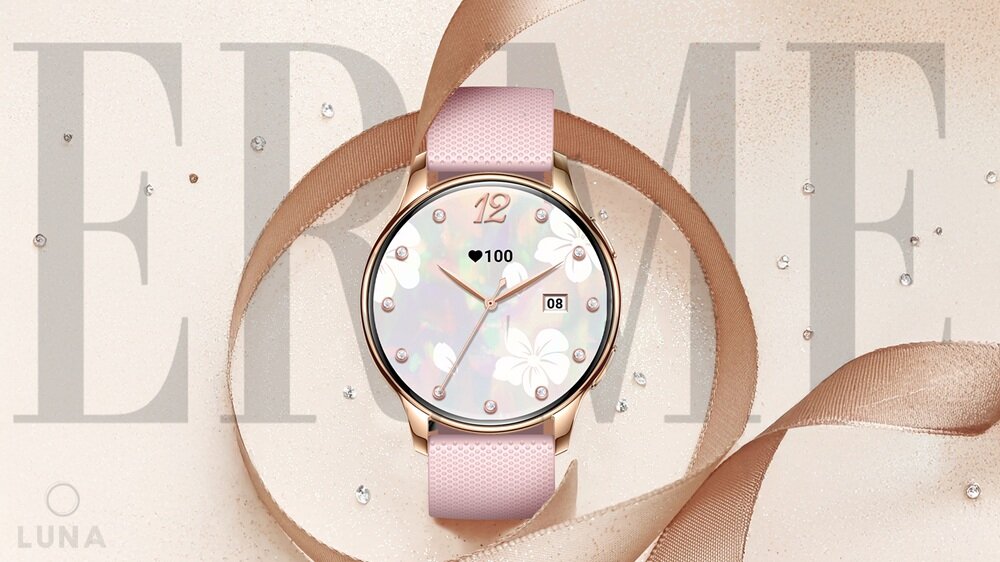 Smartwatch LUNA Erme Złoty kv początek opisu