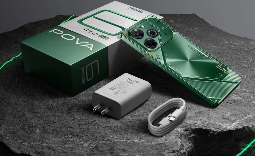 Smartfon TECNO Pova 6 Pro ładowanie 