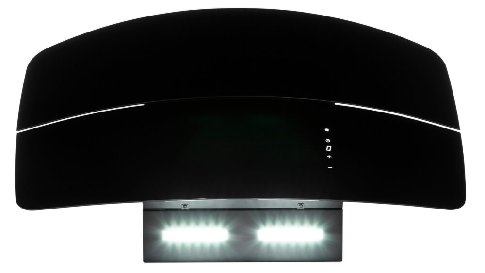 Okap VDB GTV 90 Automat Czarny - Oświetlenie