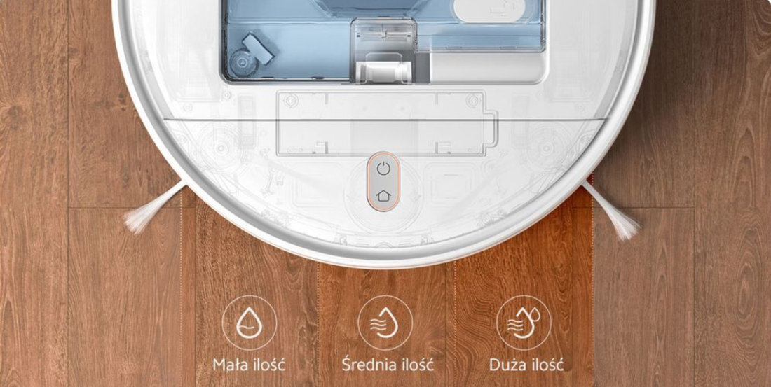 Robot sprzątający XIAOMI Mi Robot Vacuum-Mop Essential MJSTG1 zbiorniki odkurzanie wycieranie na morko opcje