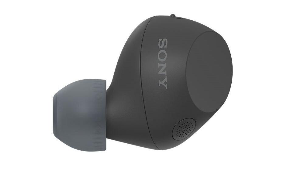 Słuchawki dokanałowe SONY WF-C710 ANC Wodoodporne pojedyncza słuchawka na białym tle anc redukcja szumów tryb ambient sound przejrzysty dźwięk