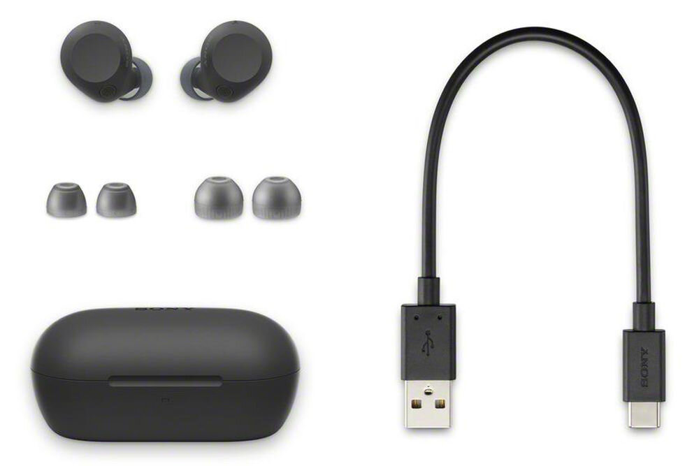 Słuchawki dokanałowe SONY WF-C710 ANC Wodoodporne element zestaw etui kabel wkładki